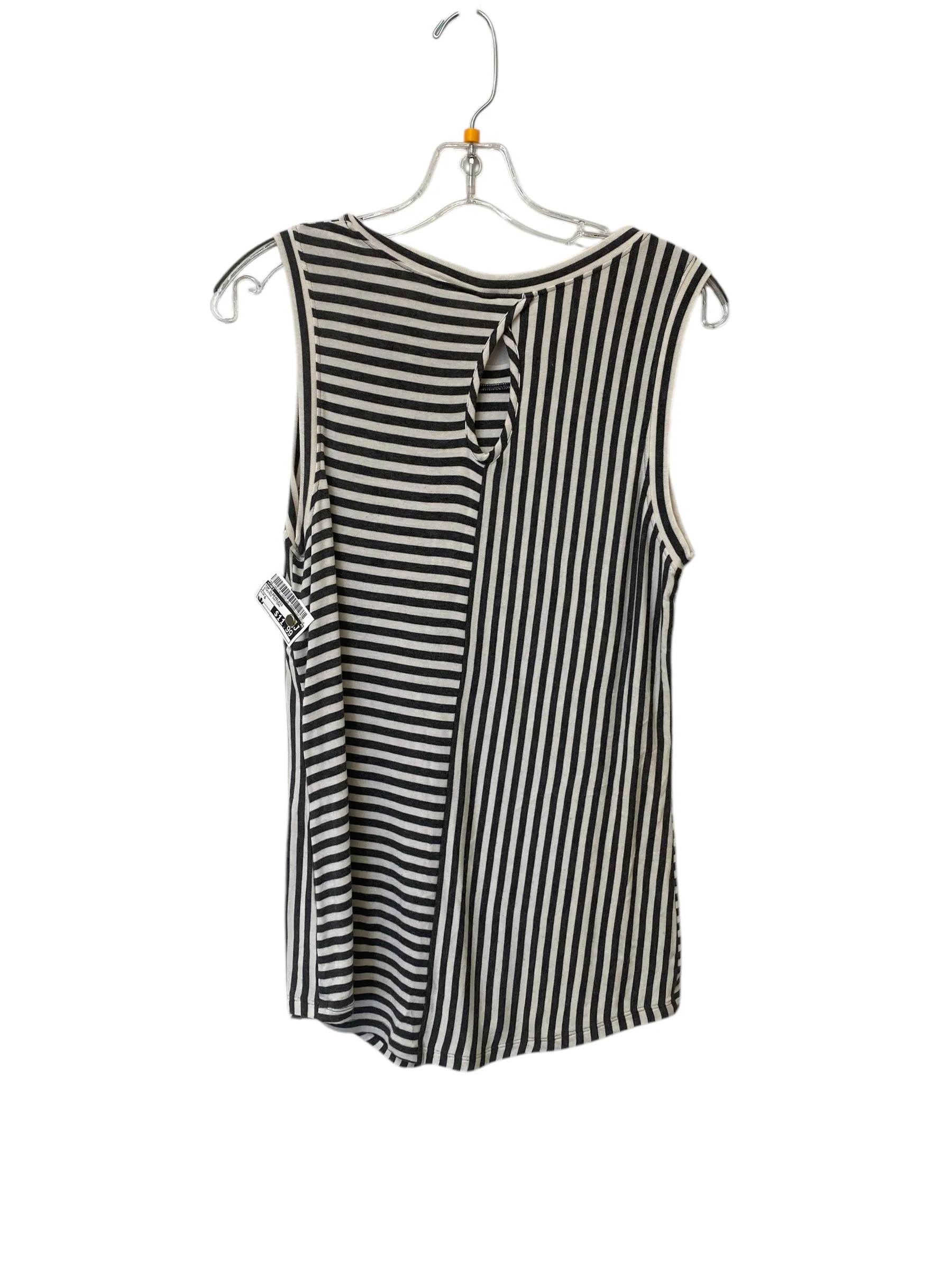 Top Sleeveless By Cabi In Striped Pattern, Size: S