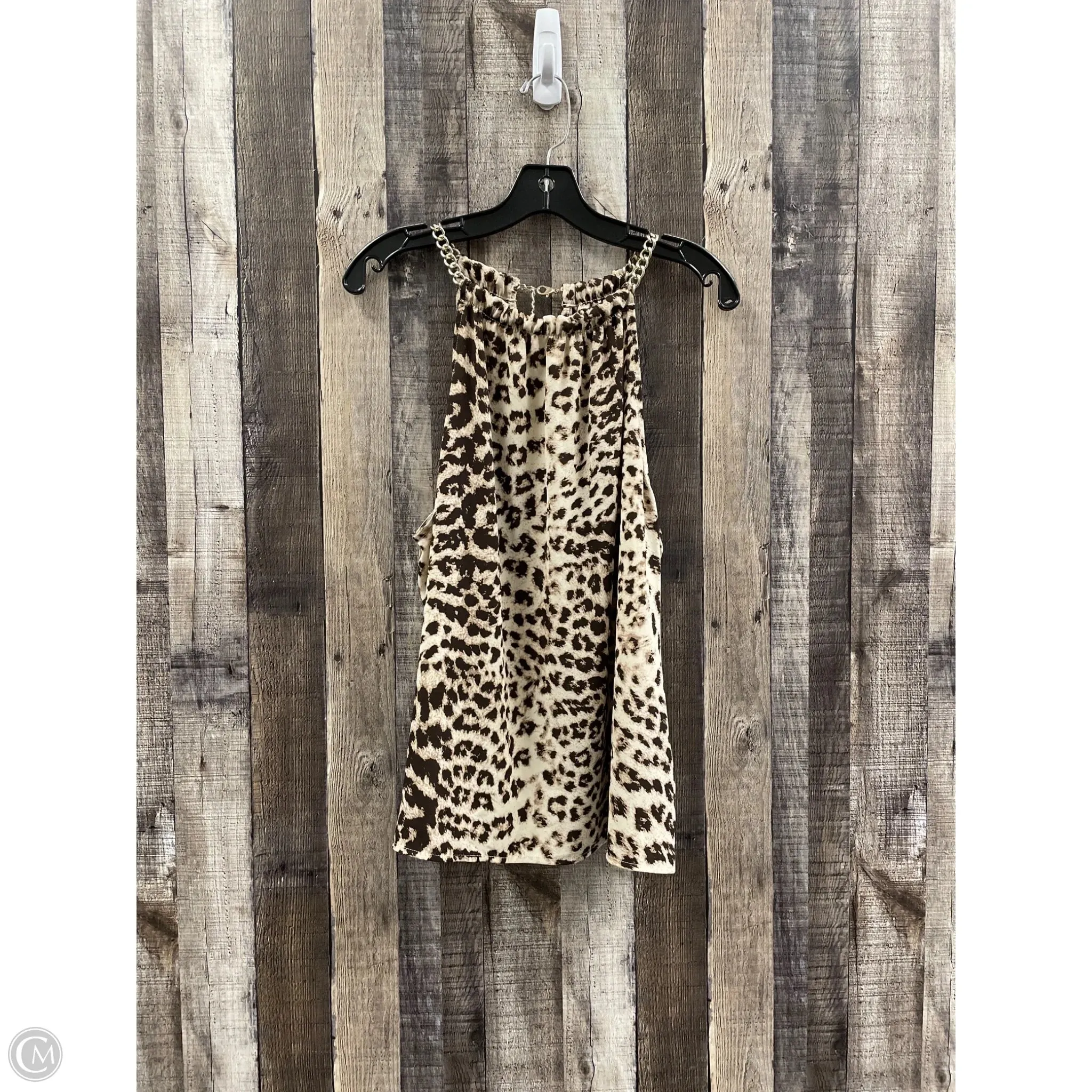 Top Sleeveless By International Concepts In Animal Print, Size: Xl