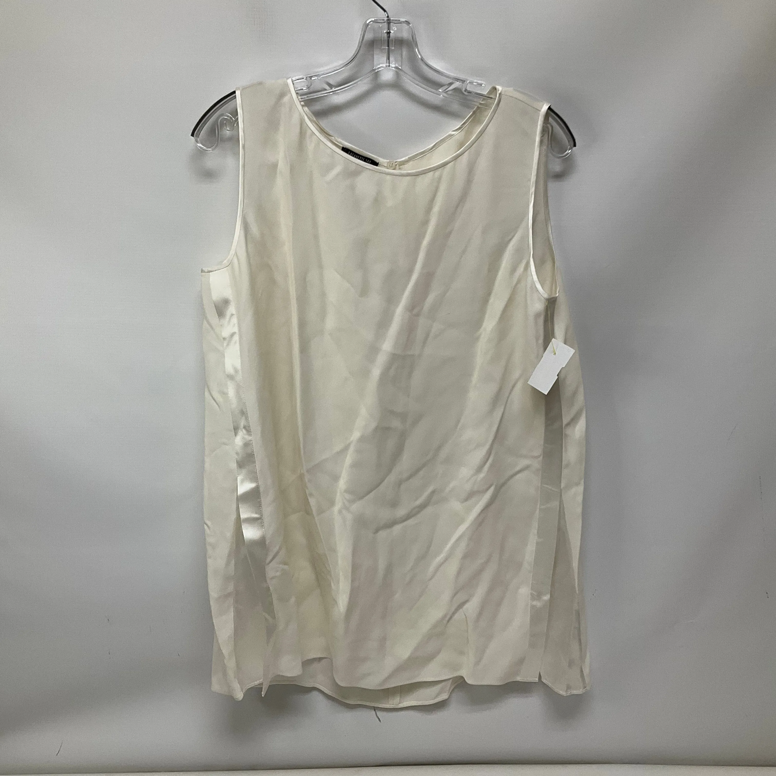 Top Sleeveless By Lafayette 148 In White, Size: 12