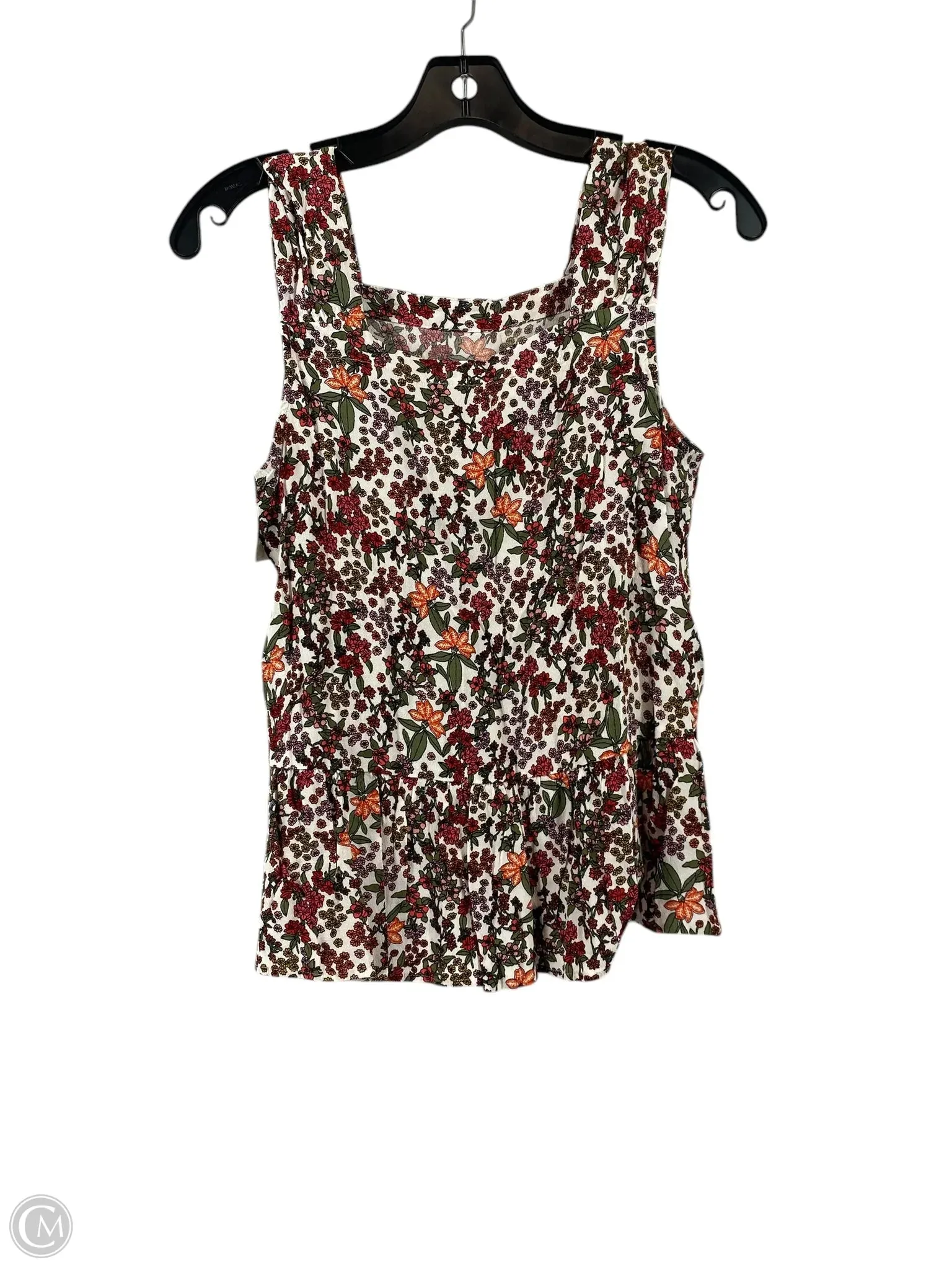Top Sleeveless By Loft In Floral Print, Size: Xs
