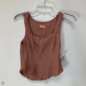Top Sleeveless By Maeve In Striped Pattern, Size: S