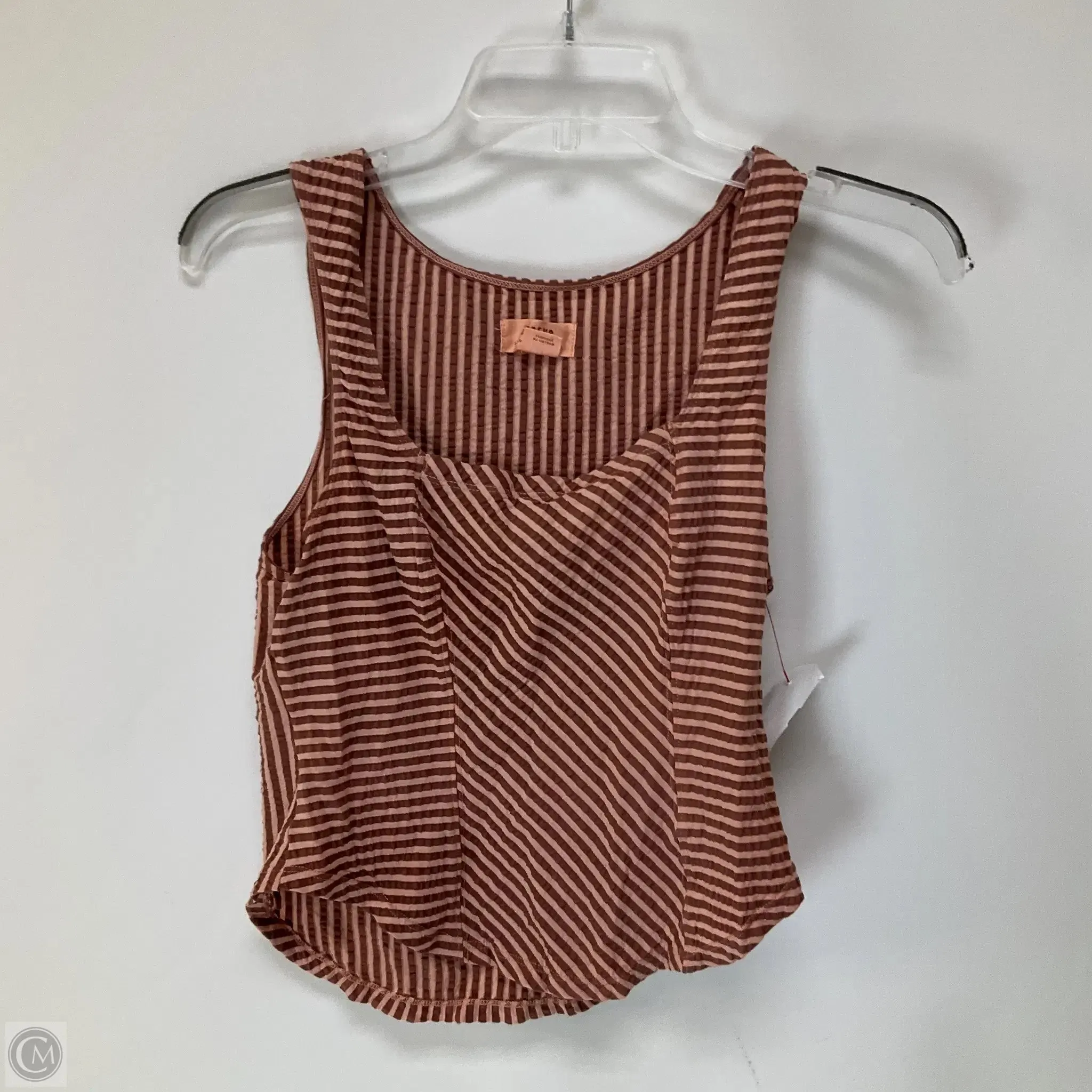 Top Sleeveless By Maeve In Striped Pattern, Size: S