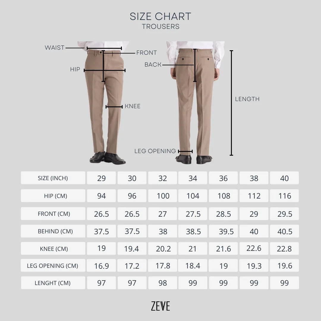 Trousers With Belt Loop - Coffee Plaid (Slim Straight)