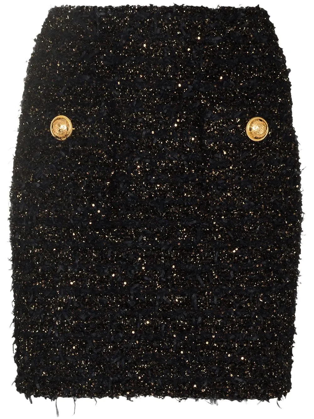 Tweed mini skirt