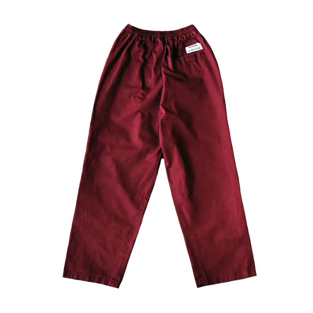 [UNISEX] CHE CHO LE TATOOER X LOCO MOSQUITO BURGUNDY TROUSERS