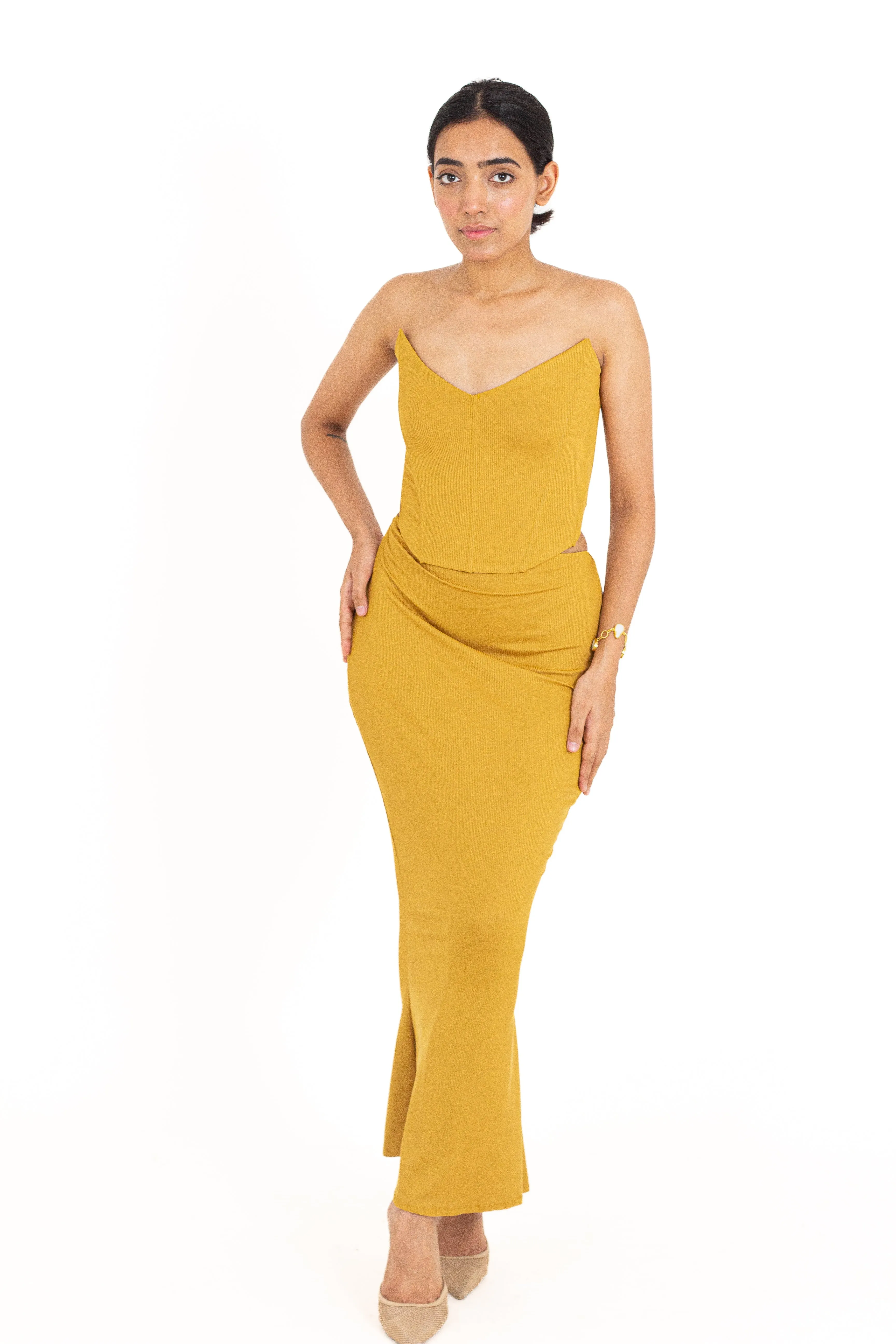 Vanilla Ribbed Skirt