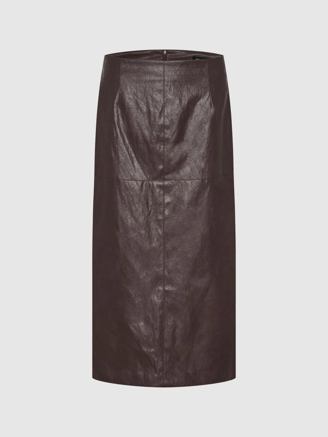 Vegan Leather Straight Skirts