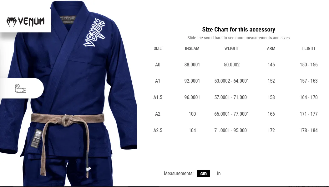 Venum Contender 2.0 Adult BJJ Gi