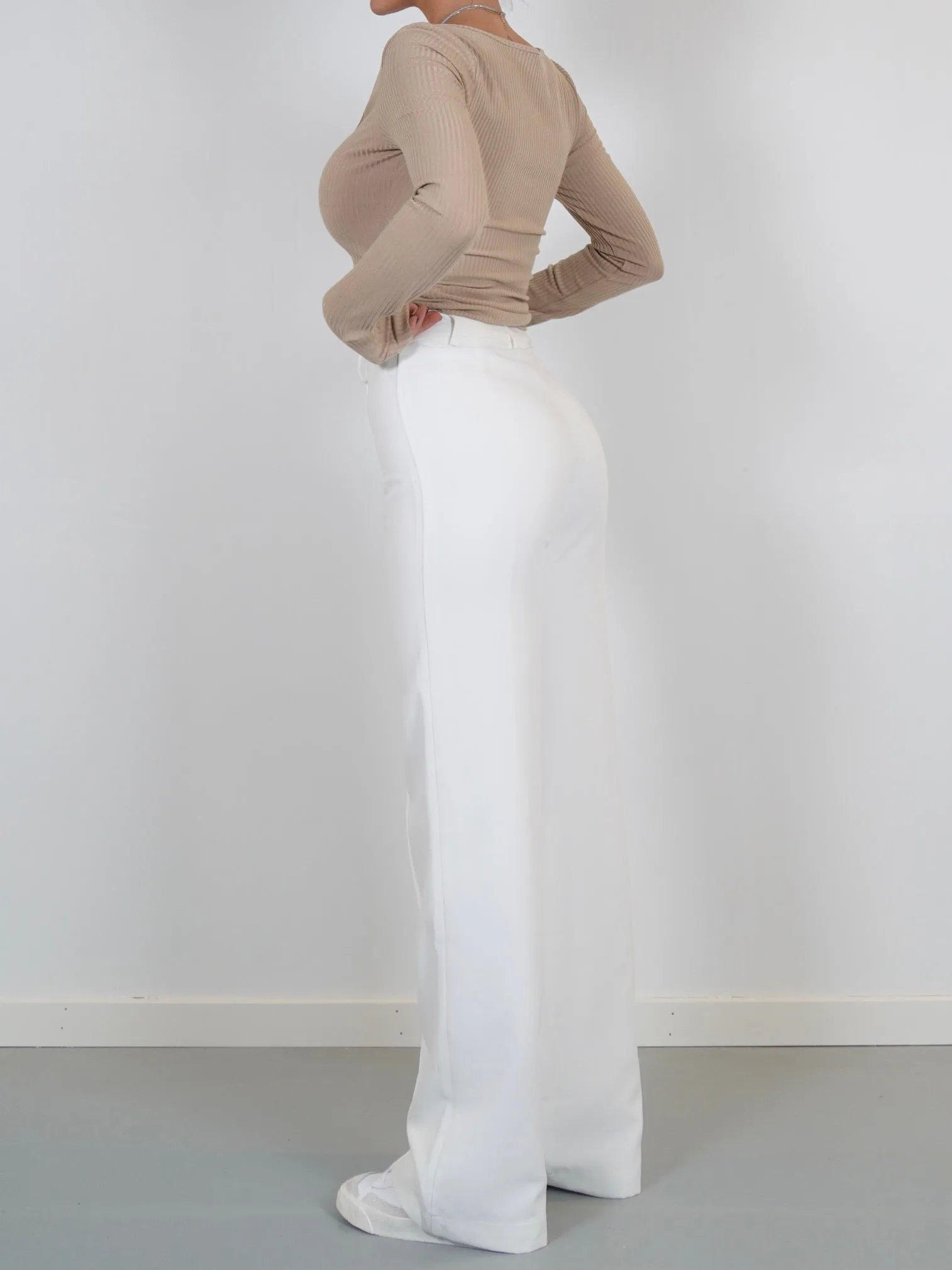 Vera Wide trousers - white