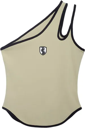 VHNY Tank Tops for Women | Sleeveless Womens Tank Tops | Asymmetrical Jersey Sleeveless Tank Top Black Sage Mauve NYC Brand (Sage, M, m)
