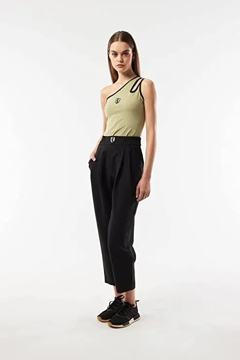 VHNY Tank Tops for Women | Sleeveless Womens Tank Tops | Asymmetrical Jersey Sleeveless Tank Top Black Sage Mauve NYC Brand (Sage, M, m)