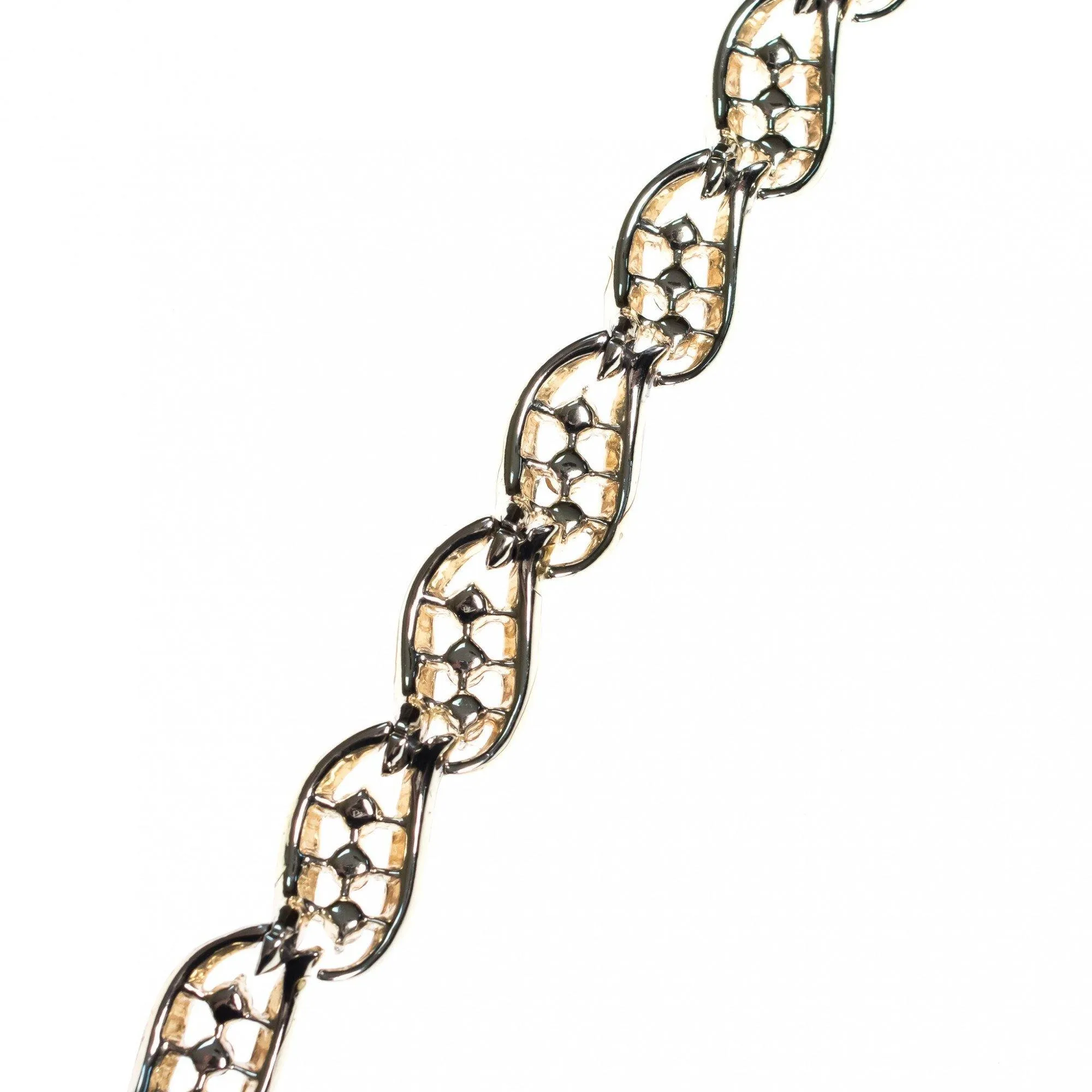 Vintage Lisner Red Rhinestone Bracelet