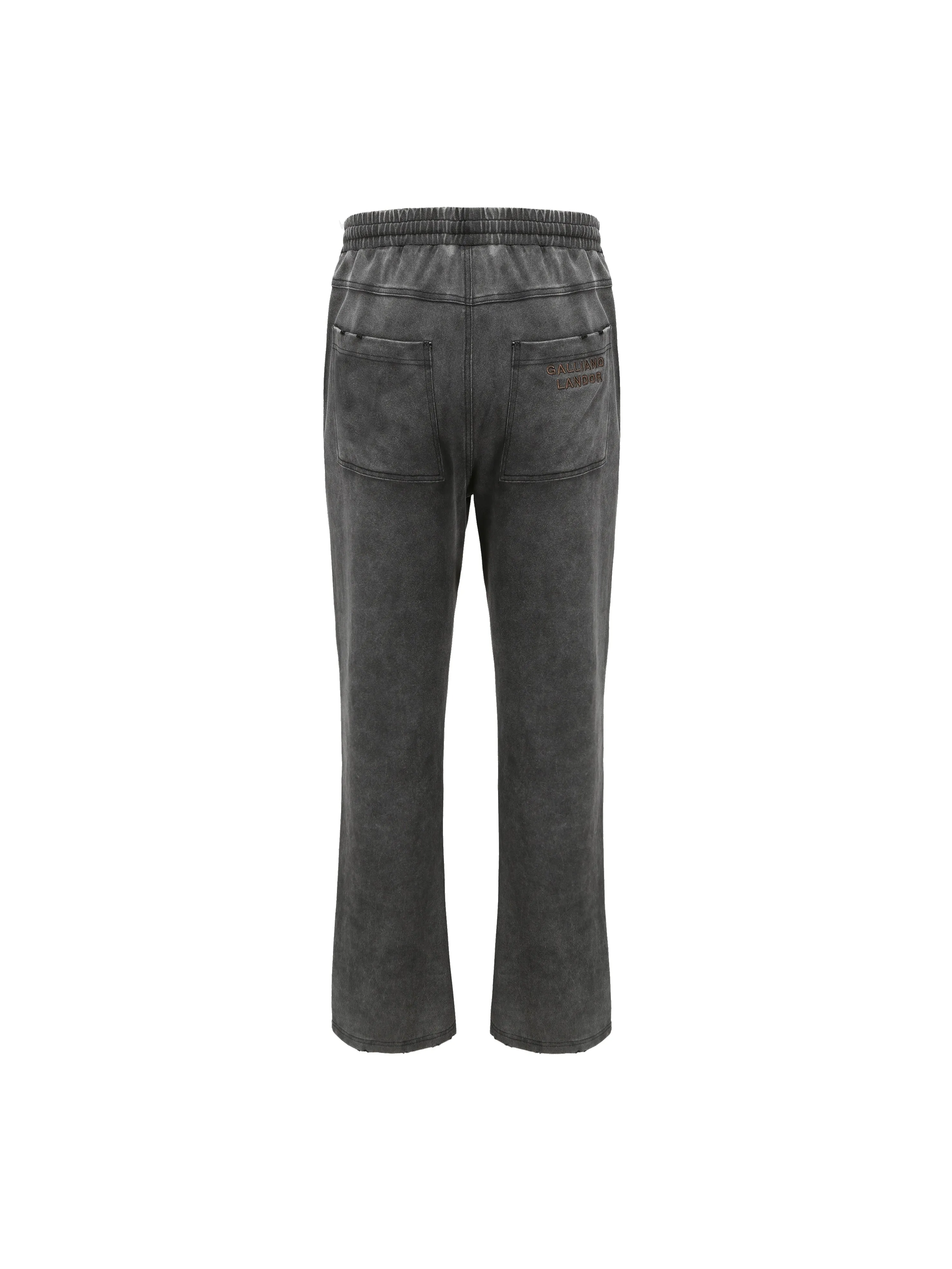 Washed Slit Drawstring Pant