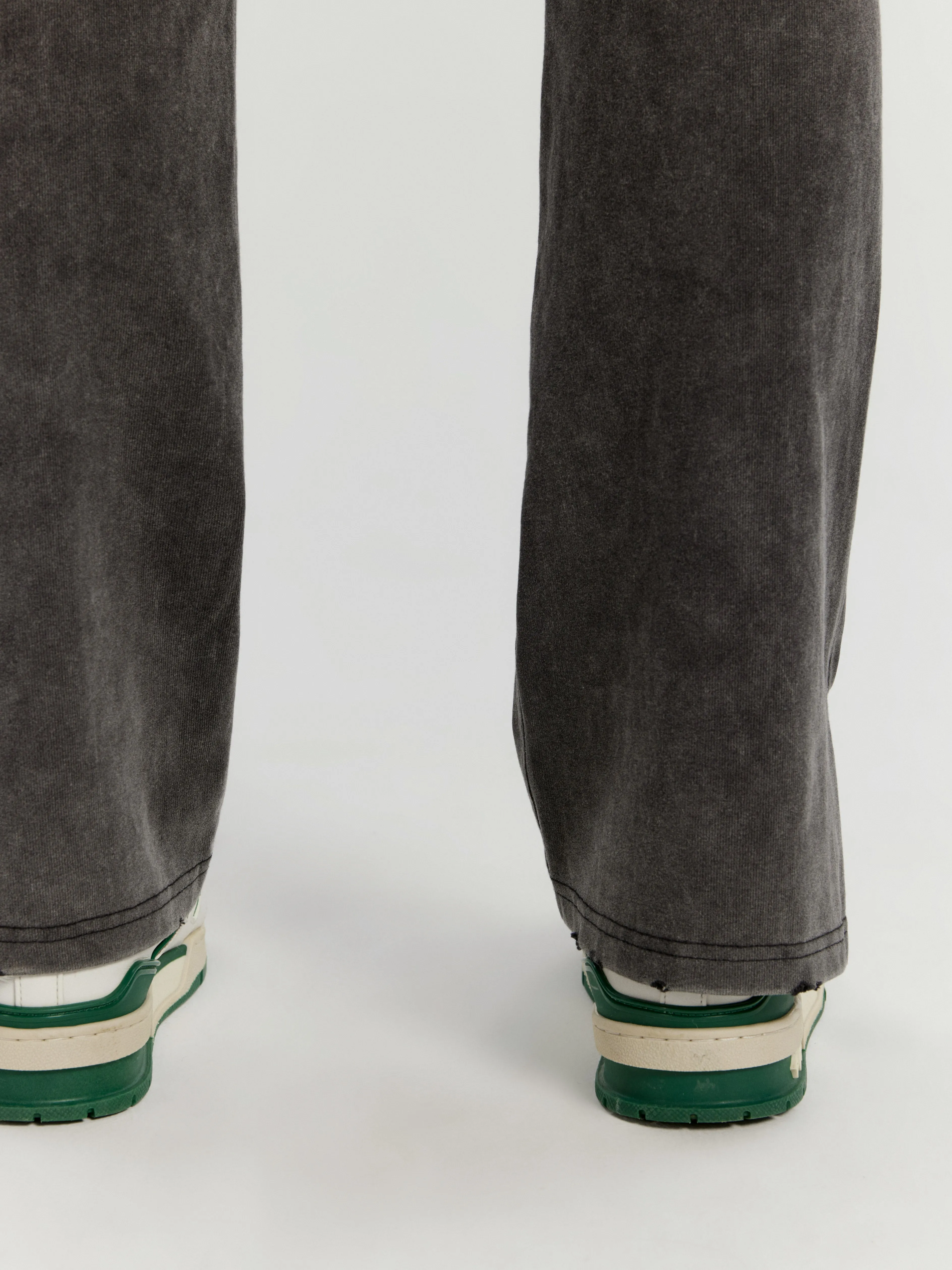 Washed Slit Drawstring Pant