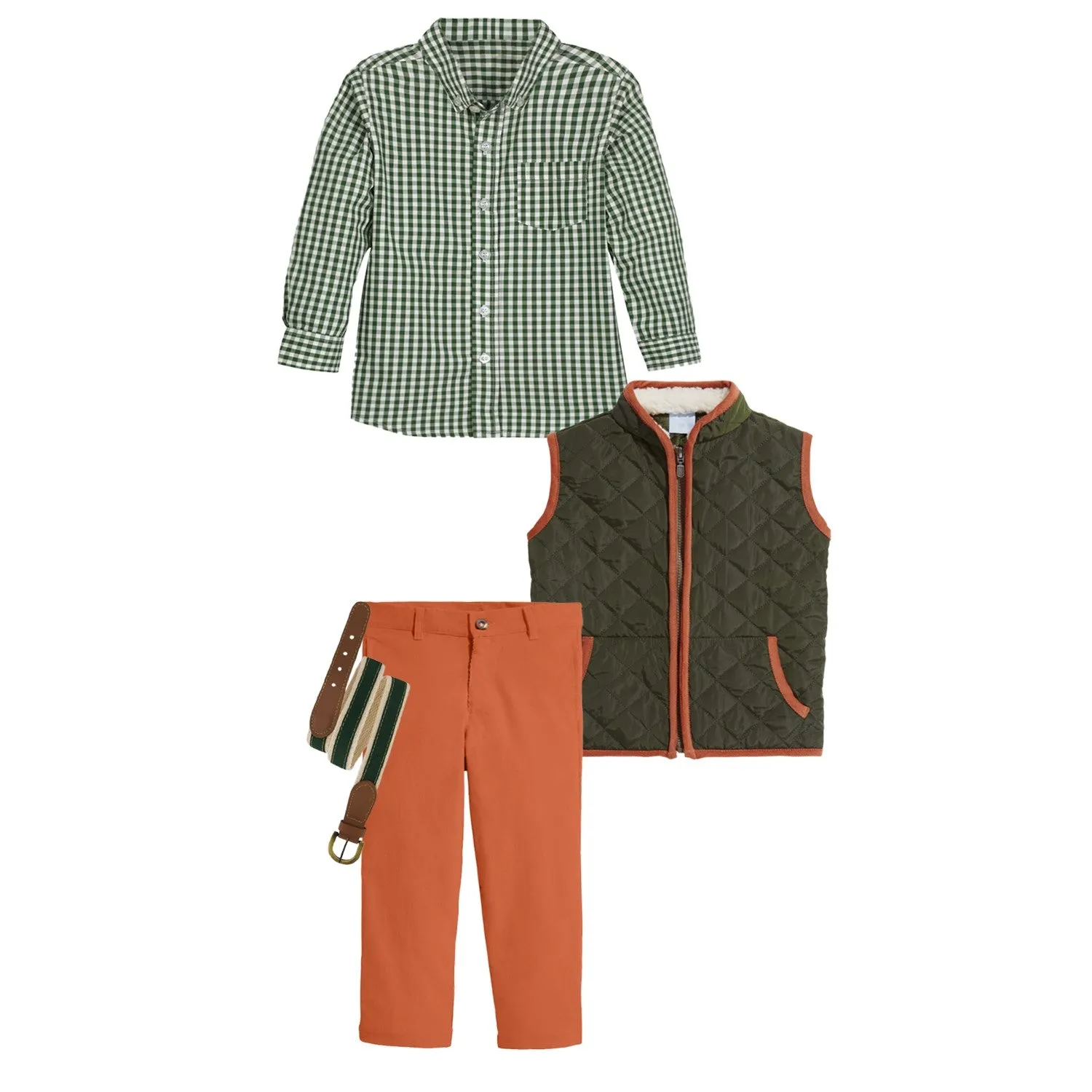Welsummer Buttondown Shirt -- Forest Green Soft Check