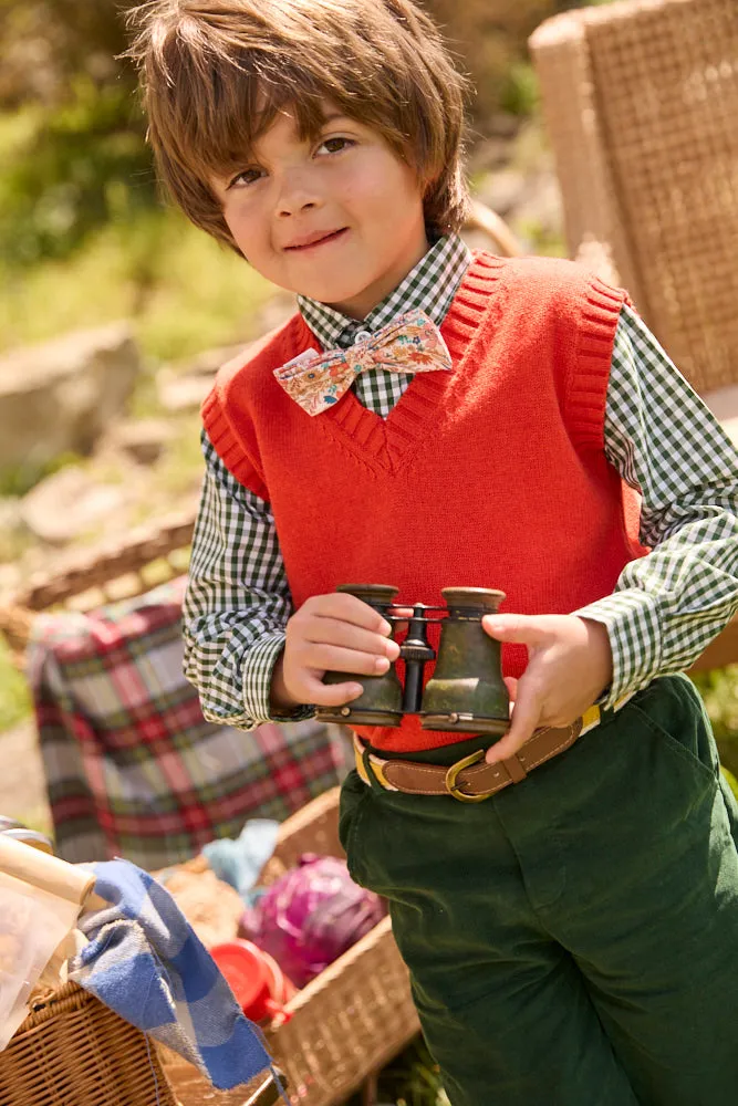 Welsummer Buttondown Shirt -- Forest Green Soft Check