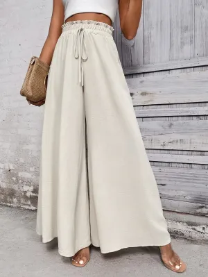 White Wide Leg Trouser