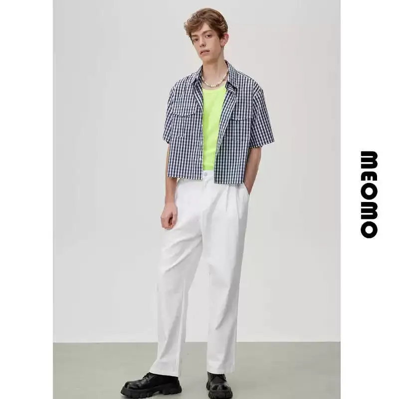 White Wide-Leg Trousers
