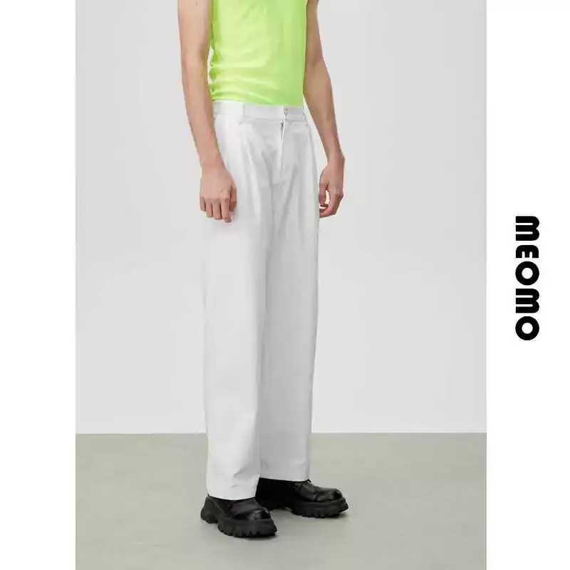 White Wide-Leg Trousers
