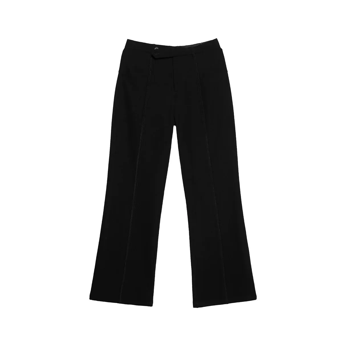 Wide-Leg Black Trousers