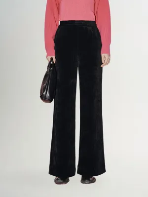 Wide Leg Casual Trousers