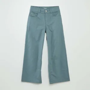 Wide-leg chinos BLUE