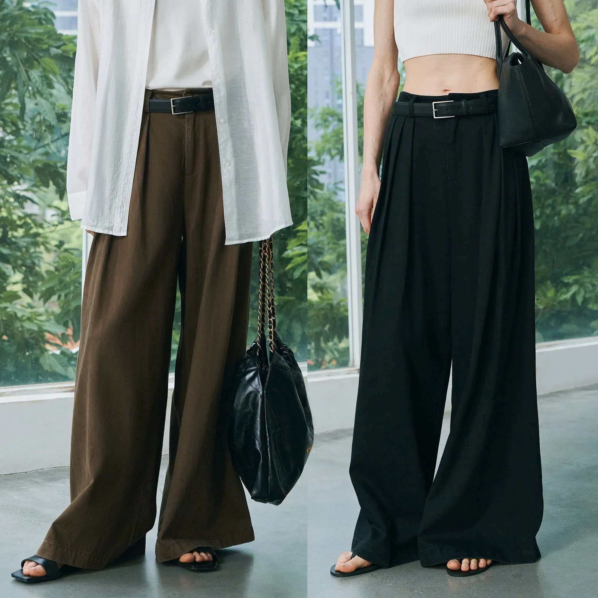 Wide-Leg Trousers