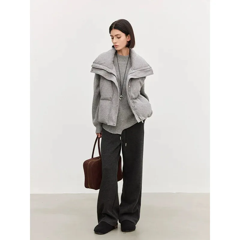 Wide-Leg Wool Trousers