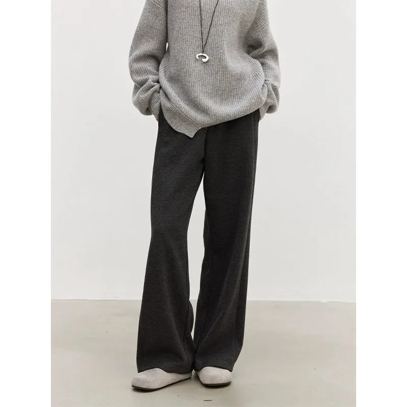 Wide-Leg Wool Trousers
