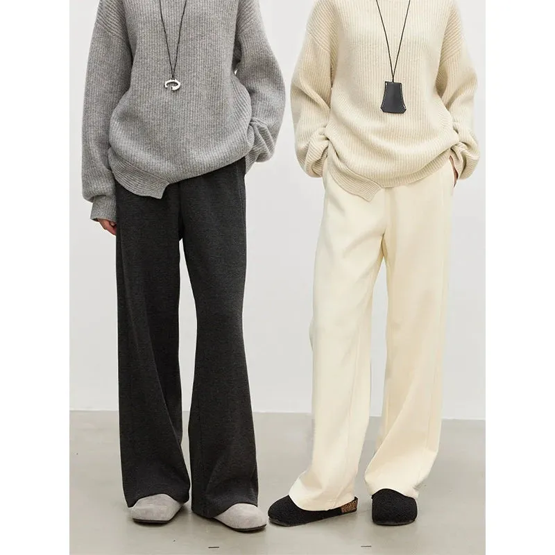 Wide-Leg Wool Trousers
