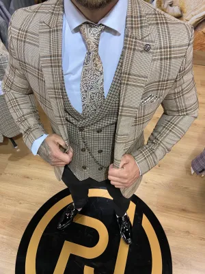 Wilson - Brown/Green 3 Piece Suit