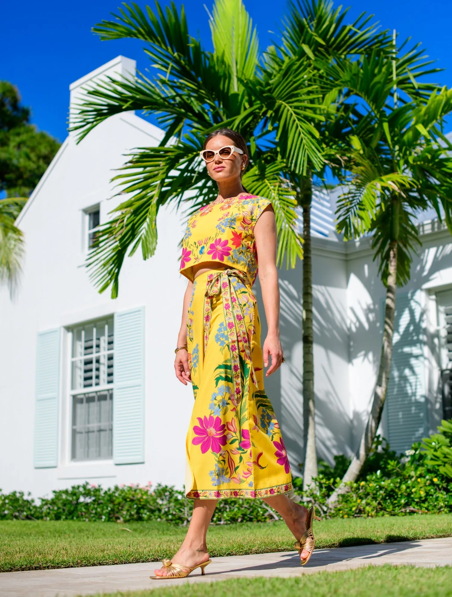 Winnifred Skirt in Tapestry Yellow by Elizabeth James