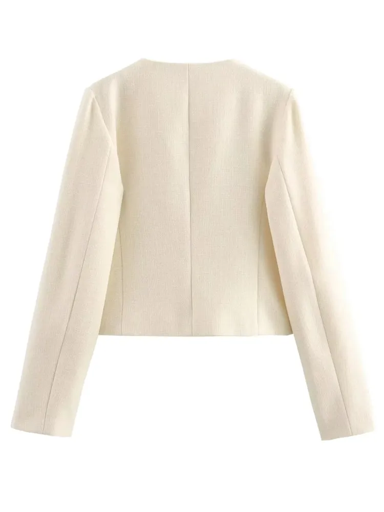 Winter Button Demi-Season Short Coats