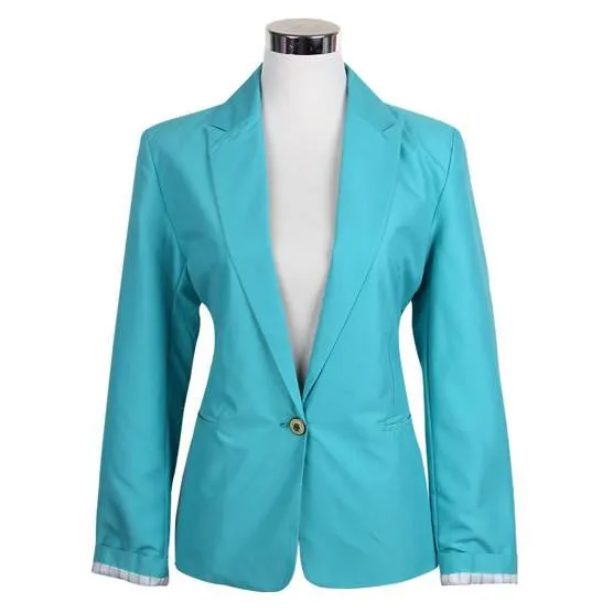 Women Candy Color Jackets Suit Slim yards Ladies Blazers Work Wear Jacket