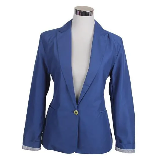 Women Candy Color Jackets Suit Slim yards Ladies Blazers Work Wear Jacket