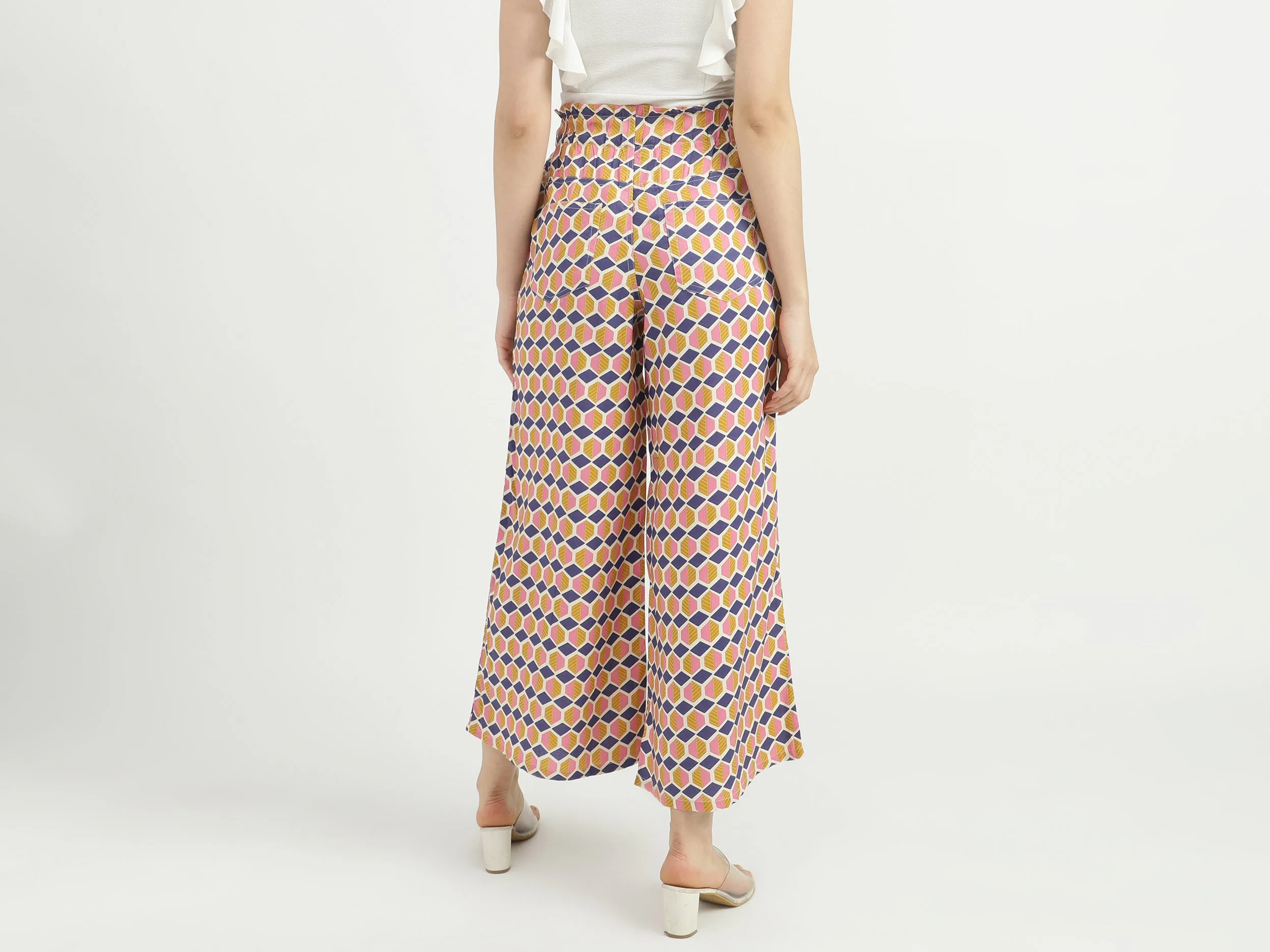 Women Printed Wide Leg Palazzo