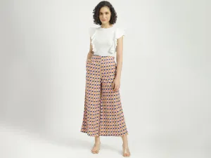 Women Printed Wide Leg Palazzo