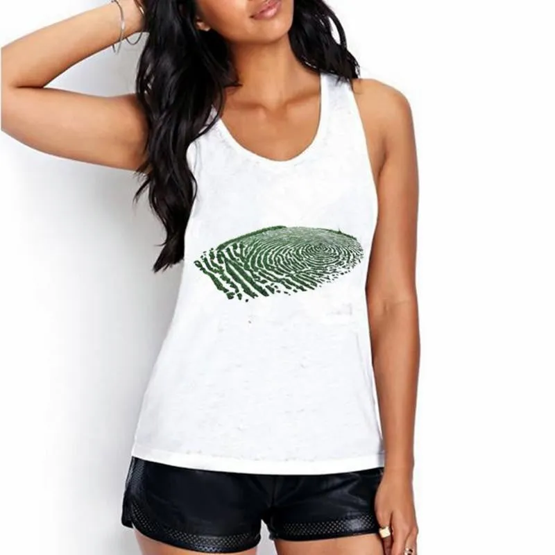 Women White Tank Tops The owl of contemplation Print 20 Colors Women Sleeveless Round Neck Tank Tops BX41-60