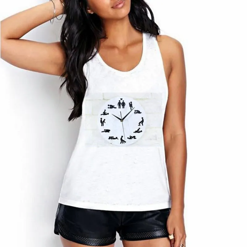 Women White Tank Tops The owl of contemplation Print 20 Colors Women Sleeveless Round Neck Tank Tops BX41-60