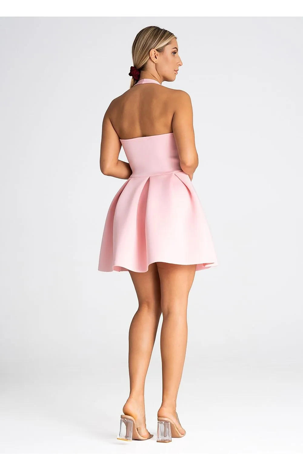 Women’s Cocktail Dress – Polyester Party Sleeveless Mini A-Line Dress