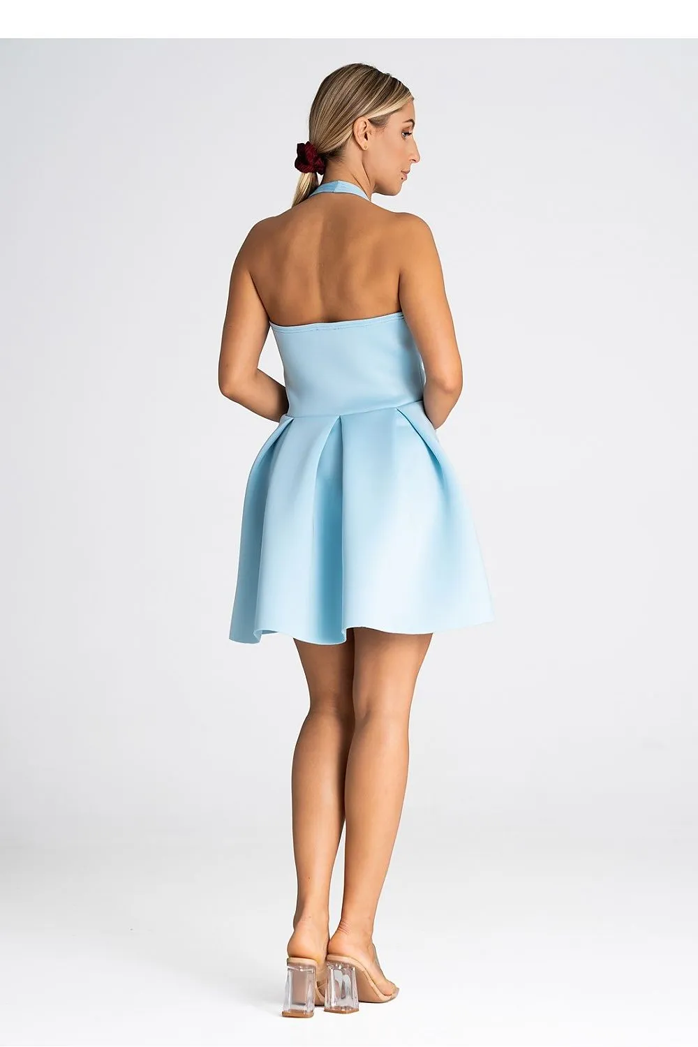 Women’s Cocktail Dress – Polyester Party Sleeveless Mini A-Line Dress