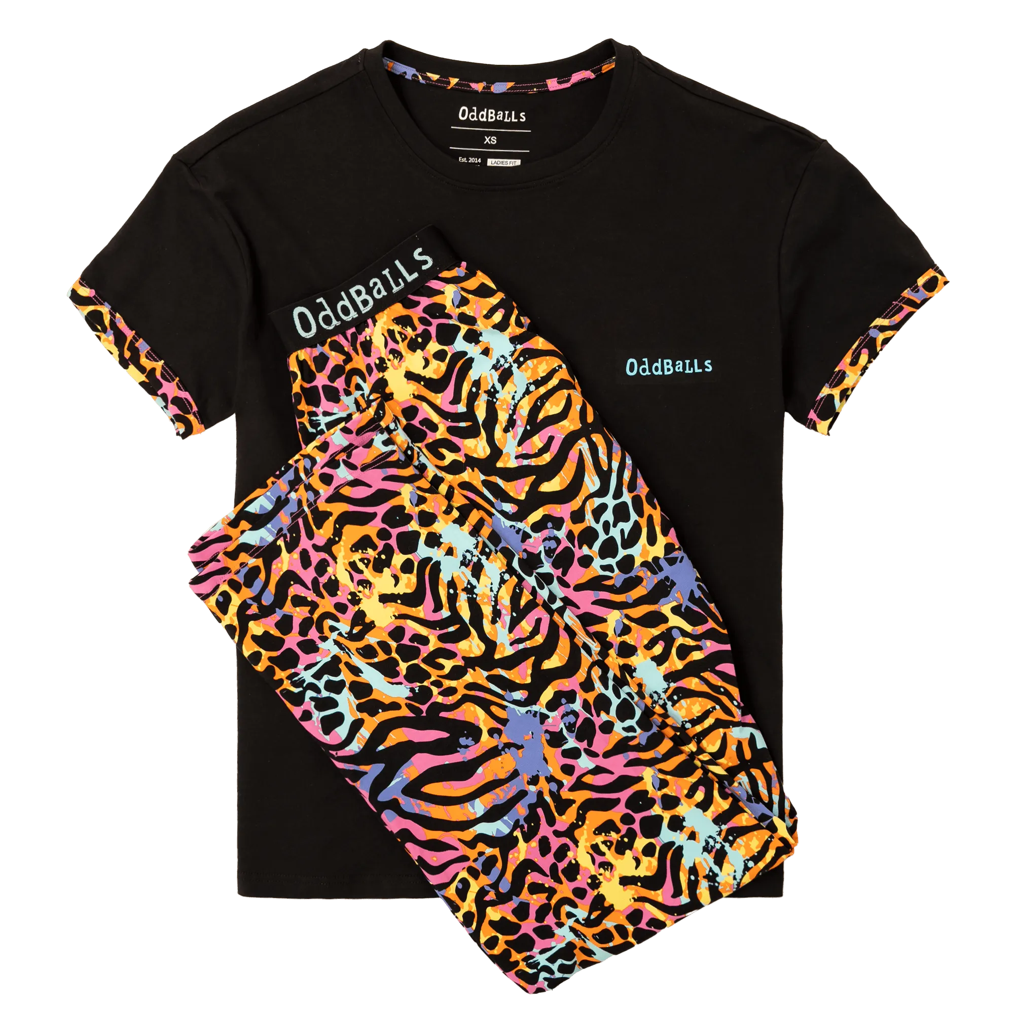 Womens Long Pyjamas - Filthy Animal - Trousers & T-Shirt