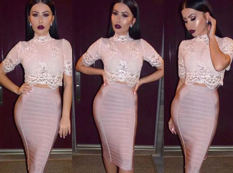 Women's Pencil Skirt Mid Calf Skirts Pink Black White Colors Bodycon Slit Skirt Fashion Ladies Casual