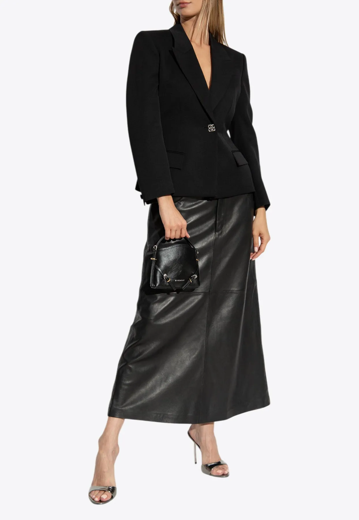 Wool Single-Breasted Fitted Blazer