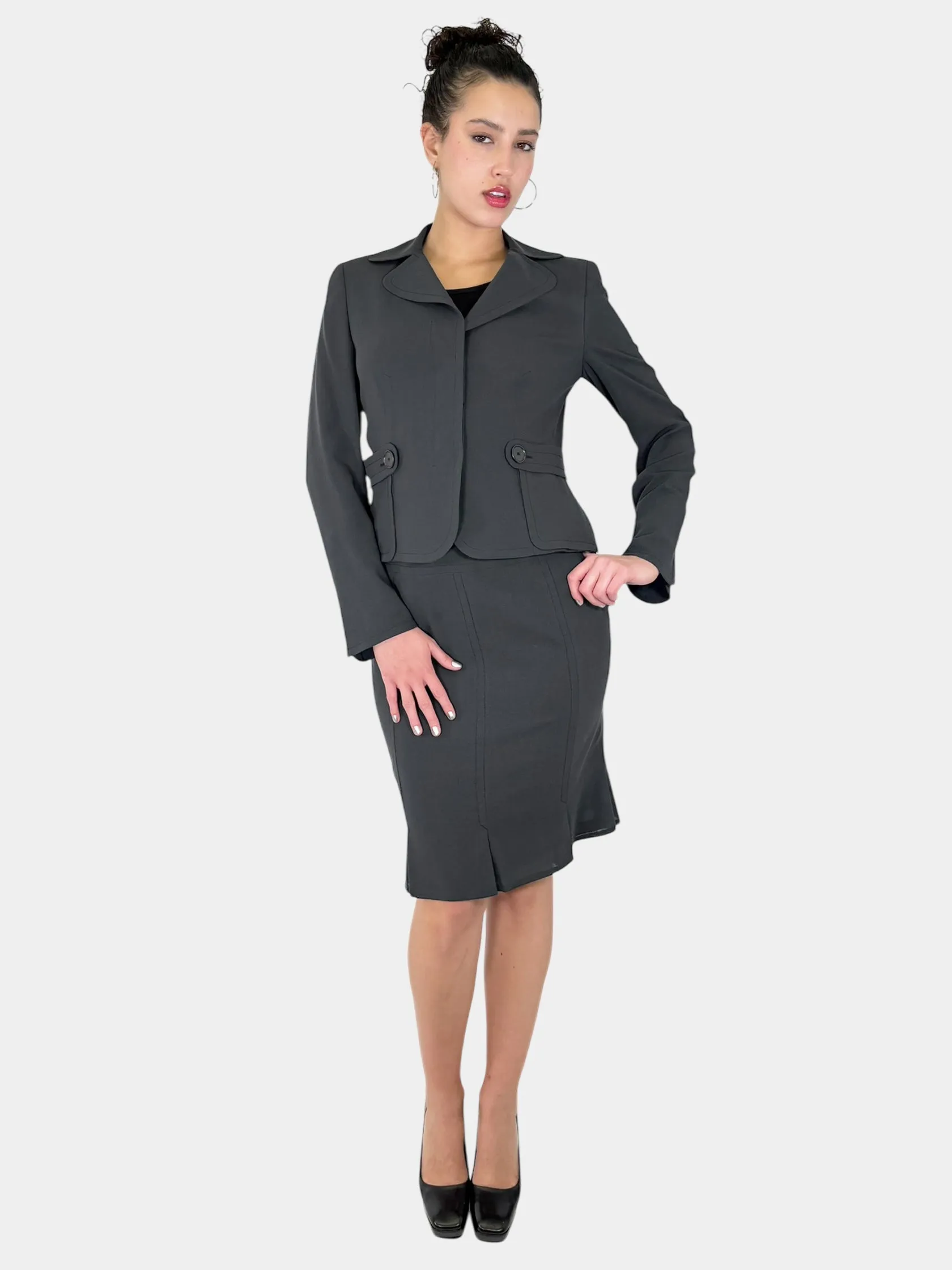 Wool Vertical Stitch 2-Piece Set - Size 8