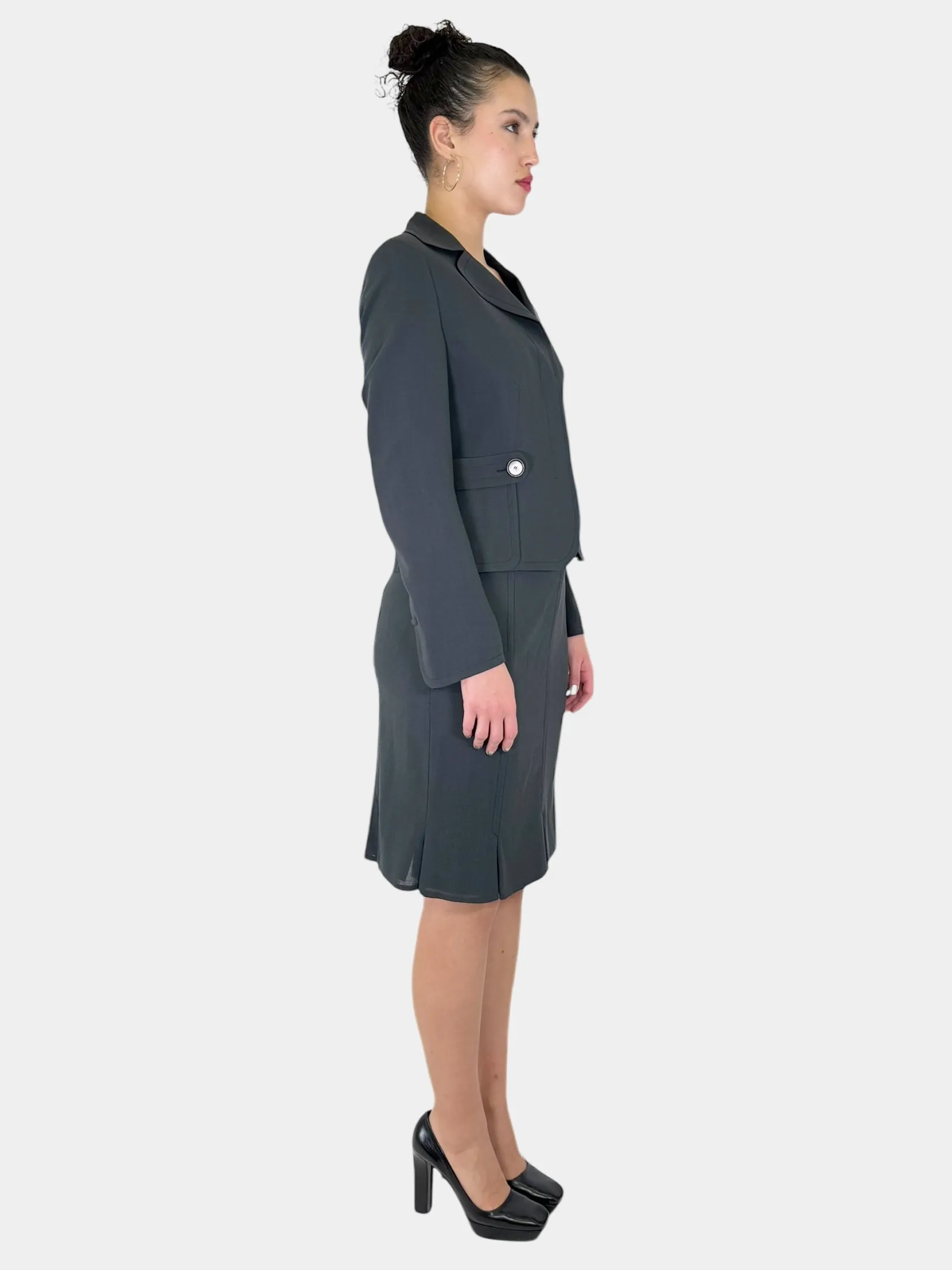 Wool Vertical Stitch 2-Piece Set - Size 8