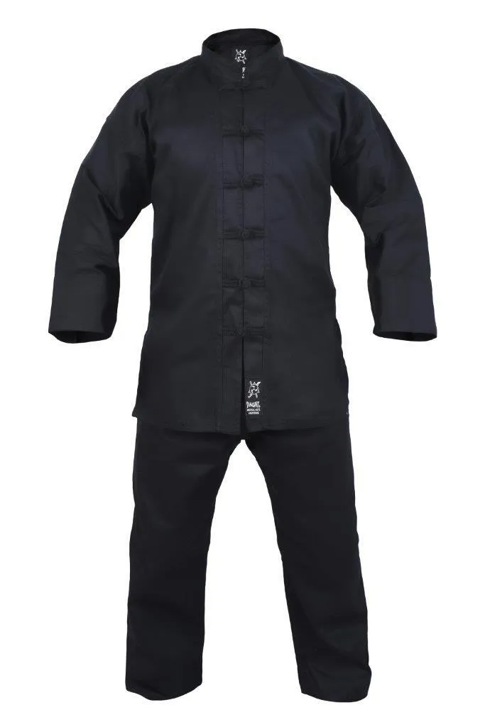 Yamasaki Kung Fu Uniform - BLACK TRIM (10oz)