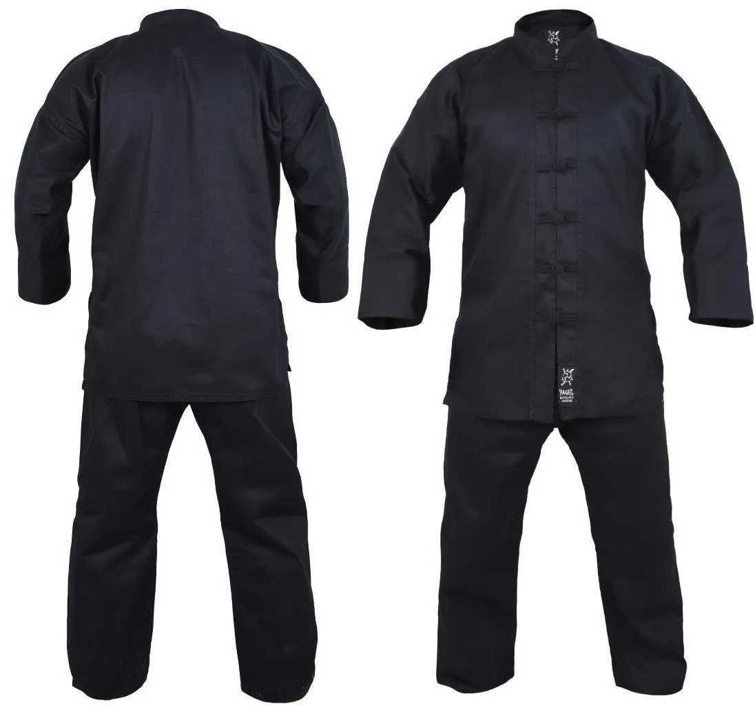 Yamasaki Kung Fu Uniform - BLACK TRIM (10oz)