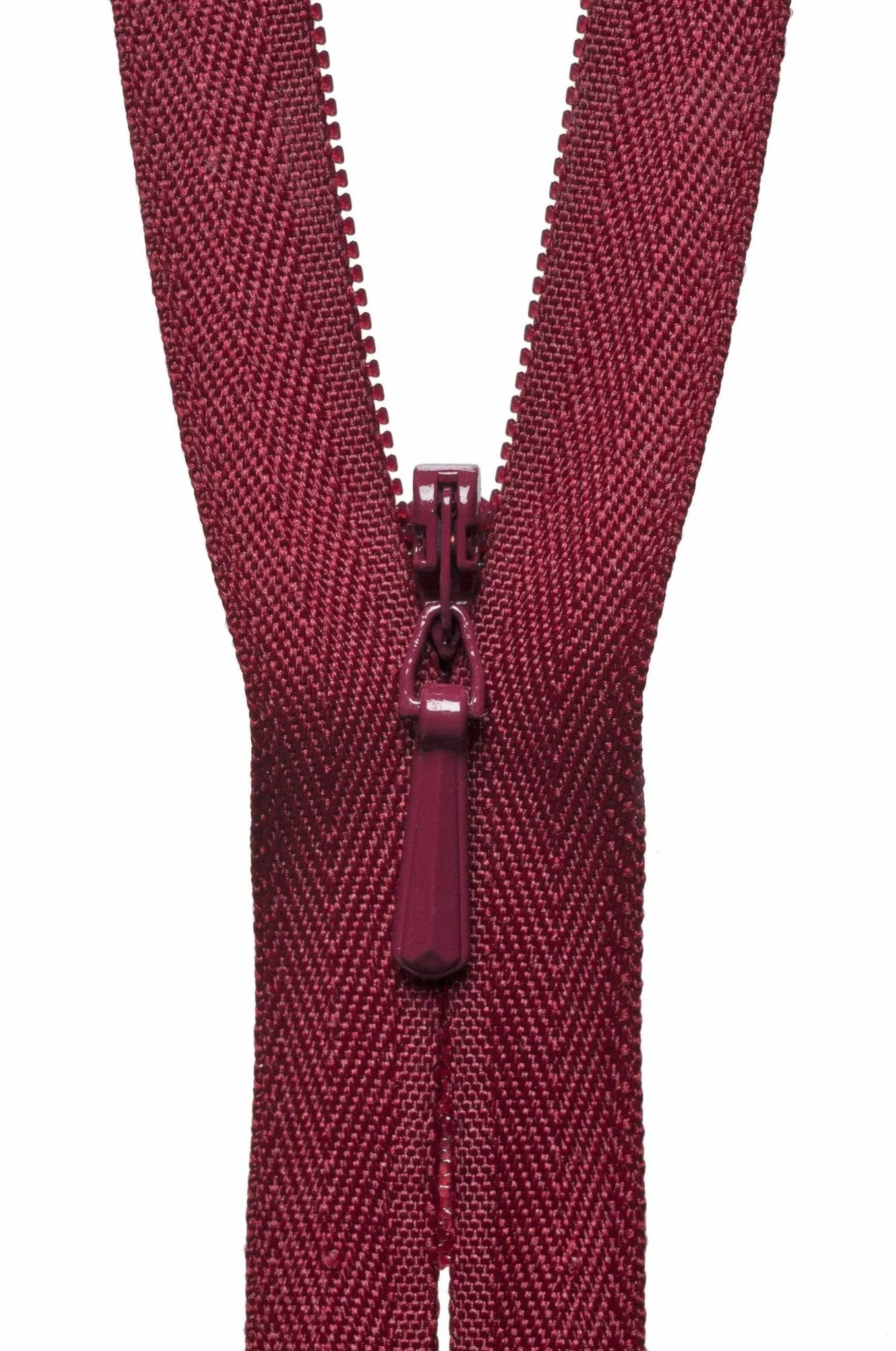 YKK Concealed / Invisible Zip - 23cm / 9'' - Dark Wine 527