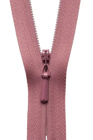 YKK Concealed / Invisible Zip - 23cm / 9'' - Dusky Pink 070